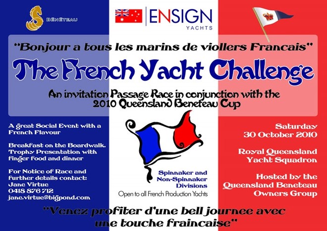 French Yacht Challenge Poster - Ensign Yachts - French Yacht Challenge © Qld Beneteau Owners Group